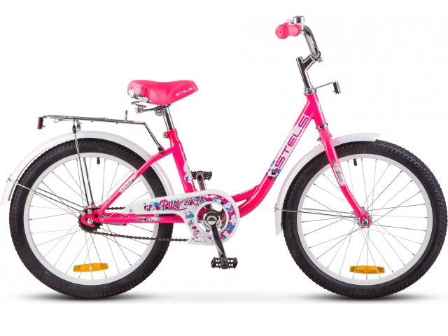 Подростковый городской велосипед STELS Pilot 200 Lady 20” Z010 (2021), Розовый рама 12” Розовый