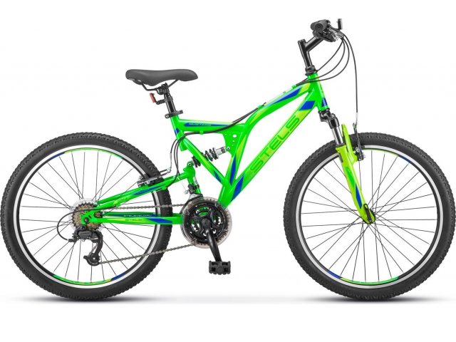 Детский велосипед Stels Mustang V 24 V020 (2018) рама 16” Неоновый-зелёный