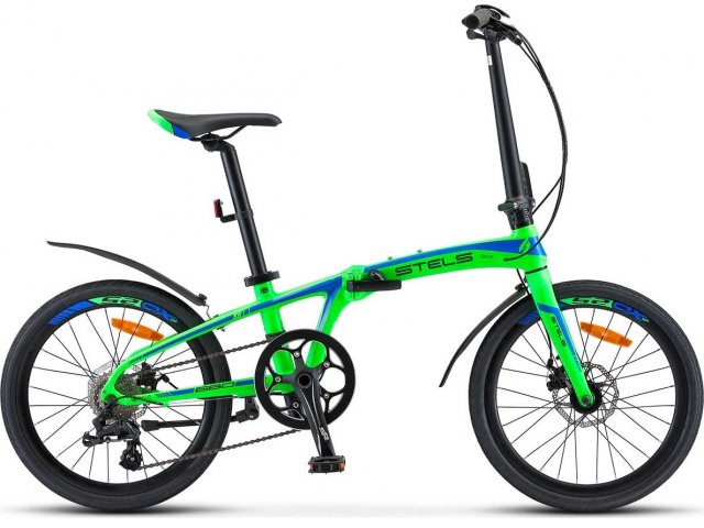 Велосипед Stels Pilot-680 MD 20” V010 рама Зелёный/синий