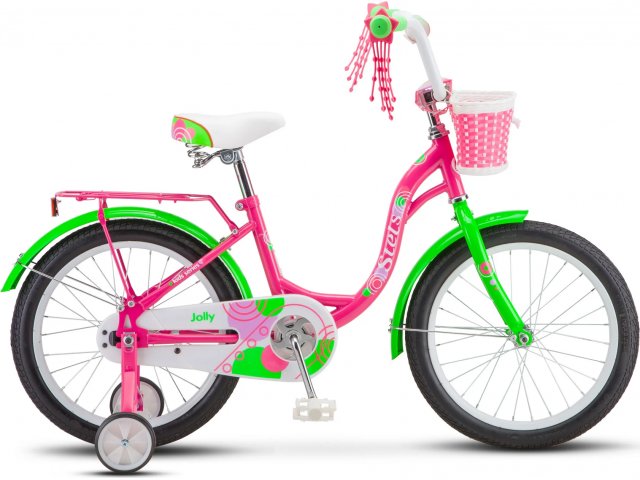 Детский велосипед Stels Jolly 18” V010 2021 рама 11” Пурпурный/зелёный