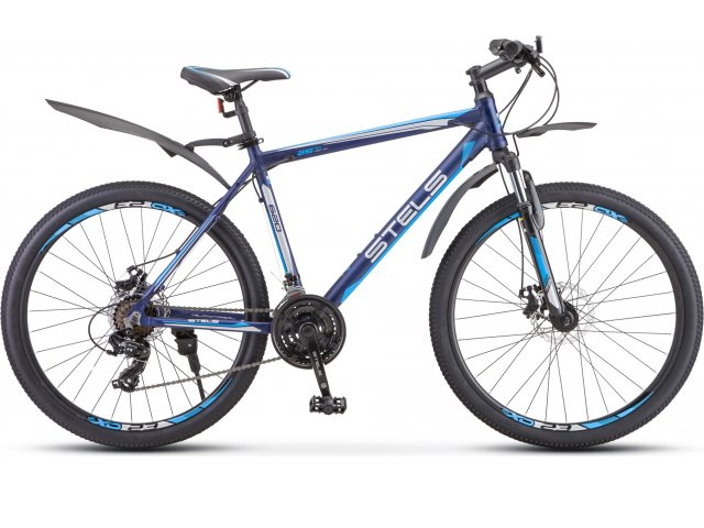 Горный велосипед Stels Navigator-620 MD 26” V010, рама 14” Тёмно-синий