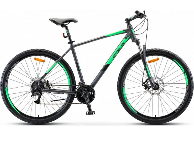 Горный велосипед Stels Navigator 920 MD 29” V010, рама 16.5” Антрацитовый/зелёный
