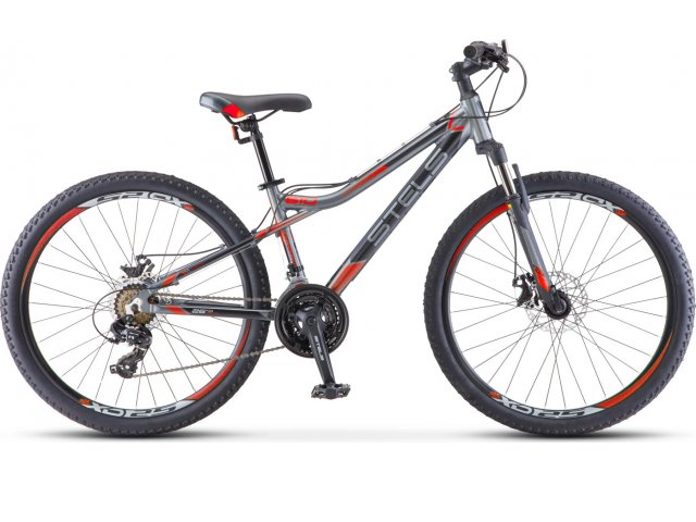 Горный Велосипед Stels Navigator 610 MD 26” V040 2021 рама 14” Серый/красный  рама 14” Серый/красный 2021