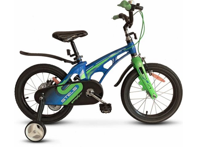 Детский велосипед Stels Galaxy Pro 14 V010, Синий/зелёный