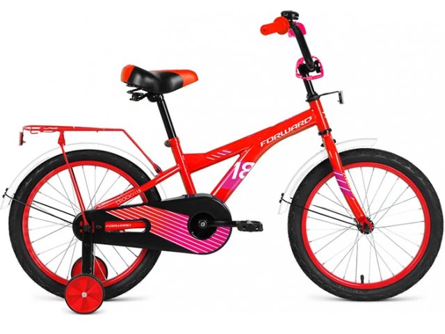 Велосипед 18 Forward Crocky 20-21г, Красный/Фиолетовый