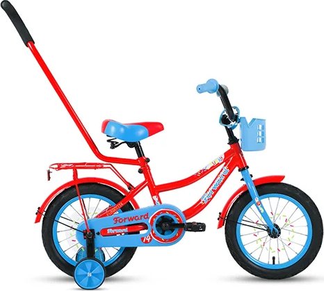 Велосипед 14 Forward Funky 20-21 г, Красный/Голубой