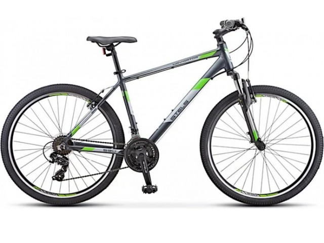 Велосипед Stels Navigator-590 D 26” K010 рама 16” Серый/салатовый