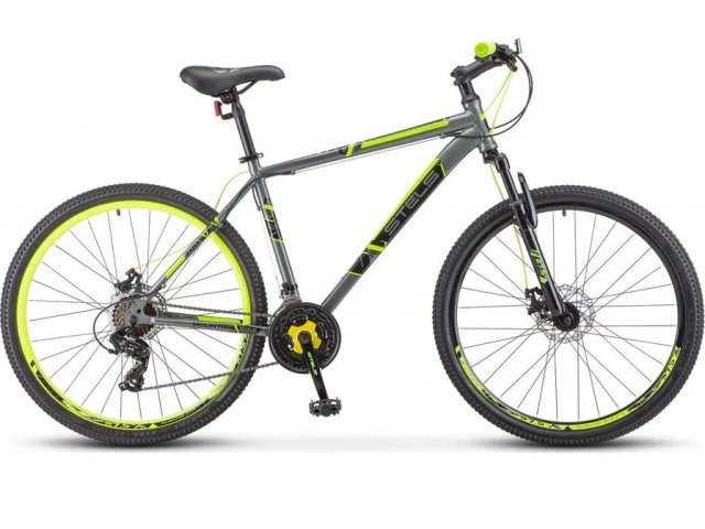 Велосипед Stels Navigator-700 D 27.5” F020, рама 19” Серый/жёлтый