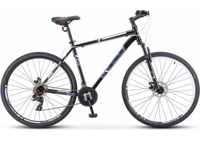 Велосипед Stels Navigator-700 D 27.5” F020, рама 21” Чёрный/белый