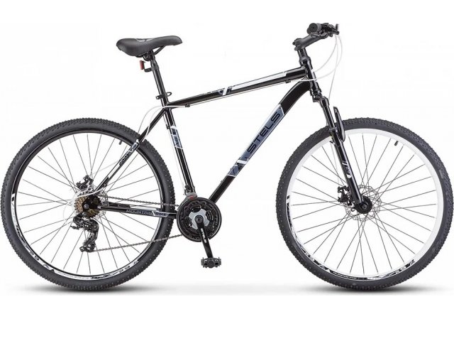 Велосипед Stels Navigator-700 MD 27.5” F020, рама 19” Чёрный/белый