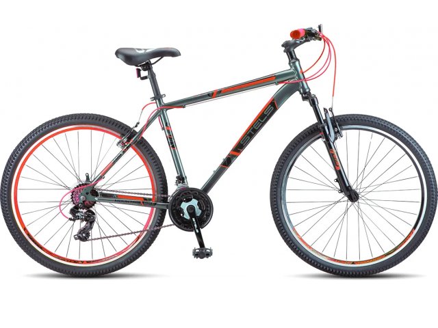 Велосипед Stels Navigator-700 V 27.5” F020, рама 19” Чёрный/красный