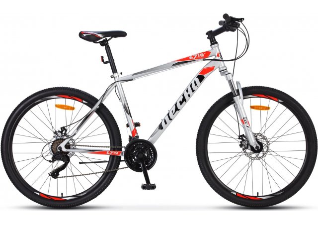 Велосипед Stels Десна-2710 V 27.5” F010, рама 19” Серебристый/красный