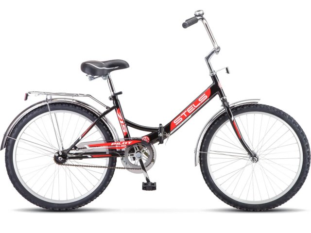 Велосипед Stels Pilot-715 24” Z010 рама 16” Чёрный/красный