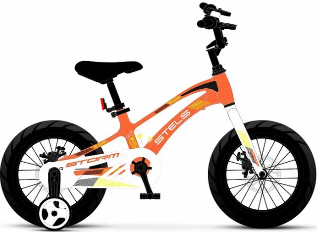 Детский велосипед Stels Storm KR 14 Z010 рама 7.8 оранжевый  рама 7.8" оранжевый