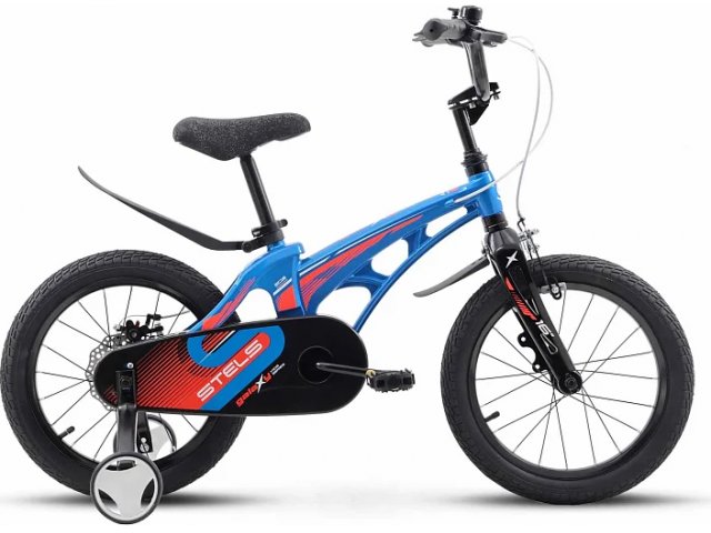 Детский велосипед Stels Galaxy KMD 16 Z010, Синий/красный 16" Z010, Синий/красный
