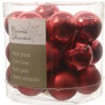 Набор стеклянных шариков, красный mix, 25 мм, 24 шт KAEMINGK 010256