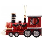 Елочная игрушка «Рождественский паровозик», 12 см, подвеска, Kaemingk 515732