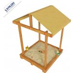 Детская деревянная игровая песочница Самсон Дюна с крышей (сосна)