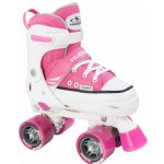 Раздвижные ролики-квады Hudora Roller Skate, розовые розовый