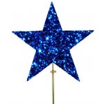 Елочная Макушка Звезда, 300 мм, синяя