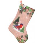 Новогодний носок Зимнее Волшебство - Снегирь и сладости 30 см Kaemingk