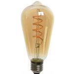 Светодиодная ретро лампочка Эдисона 4W E27 янтарная Kaemingk