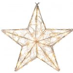 Светящаяся звезда Ажурная 40 см, прозрачные акриловые нити, 40 теплых белых LED ламп, IP44 Kaemingk