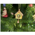Новогоднее украшение для елки - Часы с маятником 370-1 Абрикосовый