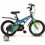 Детский велосипед Stels Galaxy 18” V010 2021, синий/зелёный