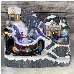 Светящаяся композиция Whistlers Winter: Станция Луис 22*17 см, с движением и музыкой, на батарейках Kaemingk