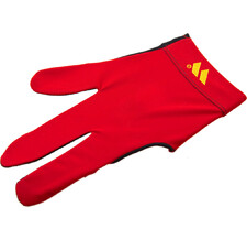 Перчатка бильярдная WB (черно-красная), защита от скольжения