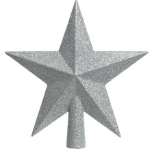 Верхушка Звезда, 19 см, серебро KAEMINGK 029541