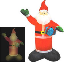 Надувная фигура «Санта с блестящим подарком», 2.4м F218-S1/2.4