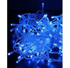 Светодиодные нити силиконовый пр. 20 м 24V, цв. синий, провод прозрачный cиликоновый