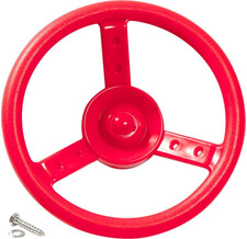 Руль пластиковый для детской игровой площадки BabyGrad, красный
