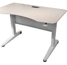 Пневматический стол Rifforma-03 (Цвет столешницы:Светлый дуб, Цвет ножек стола:Серый)