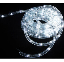 Дюралайт светодиодный трехжильный 13 мм, 6 м, 144 холодные белые LED лампы, IP44 Koopman