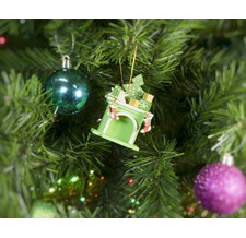 Елочная игрушка - Камин 230-2 K Tree Зеленое яблоко