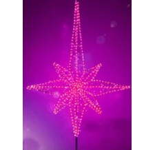 Макушка NewElka на искусственную ель Роза Ветров 75 см фиолетовый