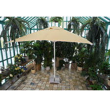 Зонт MISTRAL Royal Family 300 квадратный (база в комплекте) бежевый с воланом