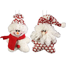 Мягкая игрушка Дед Мороз , Снеговик HM-002R
