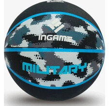 Мяч баскетбольный INGAME Military №7 серо-голубой